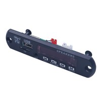 카플레이모니터 차량네비게이션 올인원 Elistooop무선 블루투스 호환 12V MP3 WMA 디코더 보드 오디오 모듈 USB TF 라디오 자동차 액세서리, black