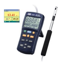 테스 TES-1341N 데이터로깅 열선식 풍량풍속계 풍량풍속측정기 온도 습도
