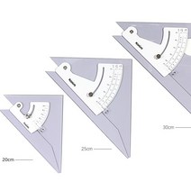 KS 코링 각도자(약간뜨느현상은 불량이 아닙니다) 삼각자, 1개, KS-4-25  25cm*3.0mm