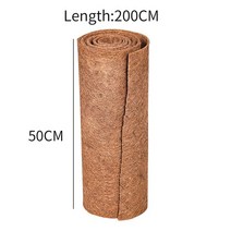 미끄럼방지 논슬립 식생 야자매트 3 size 천연 코코넛 야자 섬유 라이너 대량 롤 매트 카펫 꽃 바구니 화분 벽 바구니 애완 동물 파충류 카펫, 50x200cm