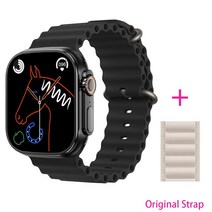 (에서 선박 us) 원래 49mm IWO 스마트 워치 WS18 울트라 시리즈 8 남자 여자 NFC IP68 방수 블루투스 전화, 17 Add 1 nylon_01 49mm