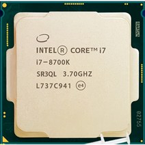 I7-8700K 인텔/인텔 I7 i78700K 느슨한 CPU 1151 공식 버전 2011 i7, 한개옵션0