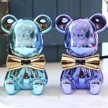 도그독 레인보우 크롬베어 [1+1세트] 차량용방향제, 크롬베어 (로즈골드 + 그린), 넘버5 X 2개