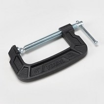 [KT알파쇼핑]G 클램프 고정 바이스 목공 작업 클램프 4in 100MM, 단품없음