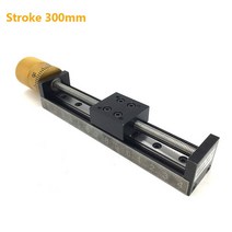 어닝레일 50 ~ 300mm 스트로크 미니 수동 선형 모듈 T 형 슬라이드 테이블 스케일 핸드 휠 라인 레일 정밀, 06 Stroke 300mm_04 6mm pitch