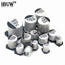10PCS SMD 전해 커패시터 알루미늄 6.3V 10V 16V 25V 35V 50V 1 미크로포맷 2.2 4.7 10 47 100 220 330 470