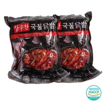 2팩 원앙닭발 무뼈 S라인 송이불닭 오돌뼈 국물닭발 편육 통닭발 닭근위볶음 닭날개, 국물닭발 800gX2팩, 2개, 800g