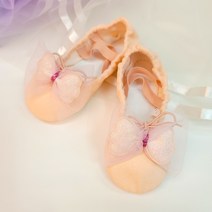 쥬베르발레샵 아동 발레슈즈 어린이집 학원 연습용 여아 발레용품 발레화 댄스화, 리본코사지, 210