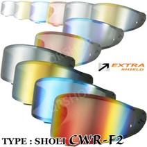쇼에이 SHOEI CWR-F2 엑스트라 쉴드 EXTRA Z-8 일본 순정 정품, 쇼에이 쉴드 CWR-F2 레드
