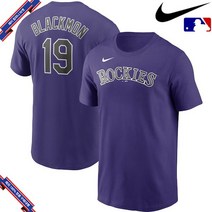[미국정품] 나이키 MLB Charlie Blackmon 콜로라도 로키스 Name & Number 팀 - Purple 437452