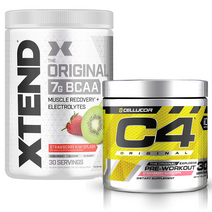 [C4 & Xtend Bundle] C4 프리워크아웃 + Xtend 오리지날 BCAA 30서빙 모음, 스트로베리