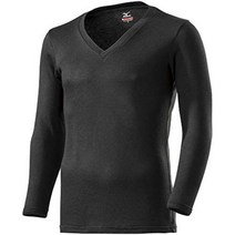미즈노(Mizuno) C2JA9641 남성용 V넥 긴소매 셔츠