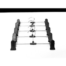 바지걸이 매장옷걸이 집게형바지걸이 10개, 블랙