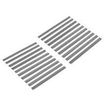 전기대패 수압 자동 대패 20Pcs 82mm 전기 블레이드 HSS 가역 목재 나이프 마키타용 목공 기계 부품, 하나, 은