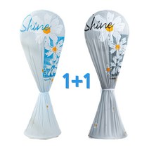 코지치 선풍기 보관 커버 먼지 보호 덮개 스탠드형, 스카이블루+그레이(1+1)