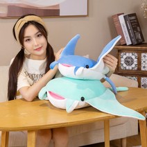 귀여운 쥐가오리 인형 베개45-70cm, 70x90cm, 1번