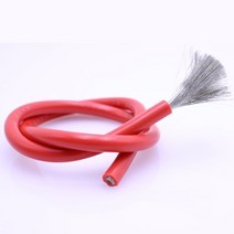 내열 케이블 배선 소프트 실리콘 와이어 14awg 15awg 16awg 18awg 20awg 22awg 24awg 26awg 17awg 커넥터, 빨간색, 5m, 1개