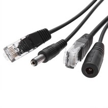 Poe 어댑터 케이블 Rj45 인젝터 분배기 네트워크 전원 결합기 키트를 통한 12V 비디오 I9y6, 없음