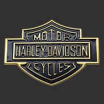 할리데이비슨 오토바이 엠블럼 스티커 셀프시공 적당한사이즈 엑세서리 악세사리 남편선물 튜닝 컬러감 스쿠터, 블랙