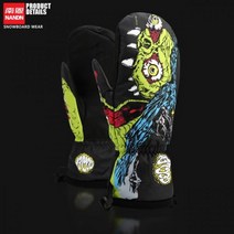 Nandn-30 도 겨울 따뜻한 남성 여성 방수 스노우 장갑 스키 스노우모빌 2 손가락 전문 스노우보드 장갑, L, A8Monsters