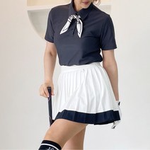 여성골프 웨어 기능성 여름 기본 반팔 카라티 라운딩룩 필드룩 연습복