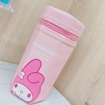 산리오 과자통 필통 파차도그 못말려 흰둥이 폼폼푸린 시나모롤 문구함 포차코 페코 짱 세로형 캐릭터 특이한 대용량 필기도구 파우치 귀여운 디자인 학생펜슬케이스, F.마이멜로디