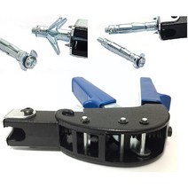 지베렐린 손 Riveter 리벳 총 Riveter 손톱 중공 손 도구 4mm 5mm 6mm 리벳 벽 석고 보드 판자 당겨 총 도, 01 Blue