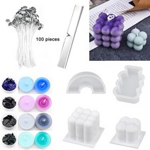 불교용품 밀납초 밀납초양초 양초 만들기 키트 콩 왁스 아로마 테라피 세트 DIY 용품 공예 밀랍 수제, 촛불 세트 06, 06 Candle Set 06