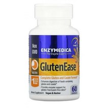 엔자이메디카 글루텐 GlutenEase 60 캡슐 Amylase 아밀레이스 Protease 단백질분해효소 Glucoamylase 말테이스 cellulose 셀룰로스