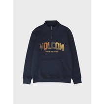 볼컴 볼컴 아치로고 컴포트핏 반집업 맨투맨(네이비)