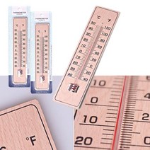 나무 온도계 실내 막대 온도계 아날로그 벽걸 - 51668EA, 본상품선택