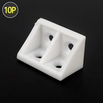 연결철물 10P 플라스틱브라켓 DIY꺽쇠 코너브라켓 브라켓 플라스틱 코너 코너보강재 코너꺽쇠, 색상, 투명색, 투명색