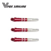 다트 폭스 스마일 3pcs 35mm 2ba 360도 회전 다트 샤프트 전문 알루미늄 dardos 샤프트 다트 액세서리, 빨간