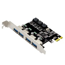 카드 확장 카드에 4 포트 USB 3.0 PCI 익스프레스 확장 카드 PCIE PCI-E USB 3.0 호스트 컨트롤러 4 X USB3.0 USB 3.0 추가, 하나, 검정