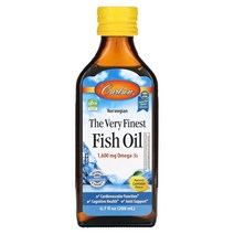 칼슨 노르웨이산 피쉬 오일 레몬 맛 1600mg 200ml, 6병