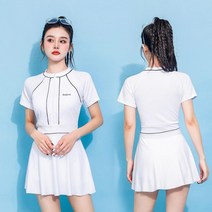 테니스원피스 테니스 카라 반팔 미니 여친룩 원피스 2개세트