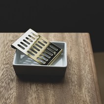 아토소 세라믹 도자 비누받침대, 1개, 블랙(Soap Tray)