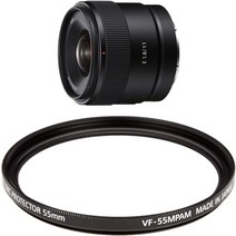 소니 sel11f18 대형 조리개 광각 단일 초점 렌즈 e 11mm f1.8 e-마운트 aps-c 전용 블랙, 렌즈와 정품 프로텍터 세트