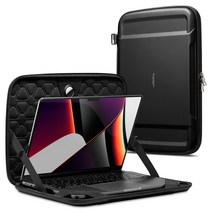 Spigen Macbook Pro 14인치 케이스 2021 대응 360°내충격 보호 손실 방지 AirTag 장착 A2442용 노트북 케이스 4중 보호 기능 러기드 아머 프로 파우치