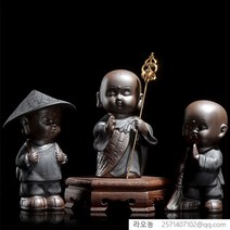 라오농 불교용품 도자기 동자승 3종택, 03