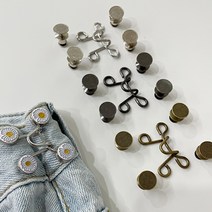 셀프수선 요술단추 매직단추 초간단 수선 허리핏 조절 사이즈줄이기, 블랙