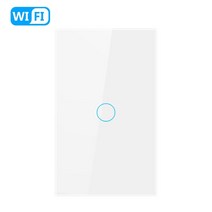 Tuya 스마트 라이프 홈 와이파이 스위치 무선 원격 제어 벽 1/2/3/4 갱 터치 센서 알렉사 구글, [01] 120 White 1 Gang