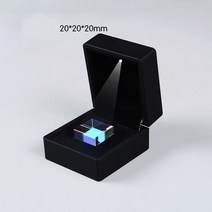 라이트 박스가있는 202020mm 컬러 프리즘 큐브 광학 과학 프리즘 장식품 무료 손전등에서 프리즘 선물