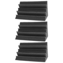 베이스트랩폼사운드 코너 어쿠스틱 흡수 방음 베이스 패널 스튜디오 블록 사다리꼴 트랩 벽 소음 감소, 01 Black24.x12cm