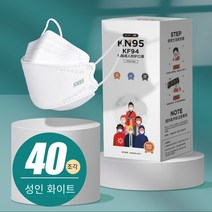 정품 n95 마스크 3d 스테레오 kn95 여름 여성 일회용 흑백 버드 나무 잎 kf 한국 94 높은 색상 값, [KN95 보호] 화이트 40 독립 팩
