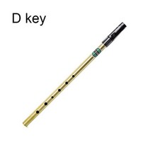 아일랜드 휘슬 플루트 C D 키 대나무 피리 전문 목관 악기 중국 전통, Gold D key