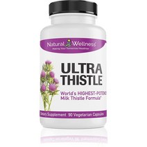 Natural Wellness Ultra Thistle Silybin Phytosome Milk Thistle 내추럴 웰니스 울트라 씨슬 실리빈 파이토솜 밀크씨슬 90베지캡슐, 1개