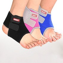 다파요 통기성OK 어린이 청소년 운동 스포츠 관절 보호 벨크로 압박 밴드 발목보호대 2p, 블루