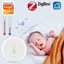 스마트 온도컨트롤러Tuya 앱 ZigBee 스마트 온도 센서 무선 제어 경보 시스템 Hub 원키 연결, 한개옵션0