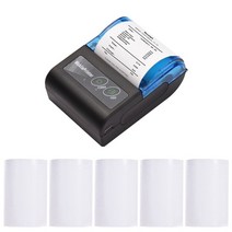 다꾸 웰컴키트 청첩장 휴대용 미니 전 사 프린터 2 인치 무선 usb 영수증 청구서 티켓 프린터, 세트 2, 다른